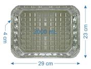 200 Bandeja De Alumínio Marmitex 2000ml com Tampa 200 Bandeja De Alumínio Marmitex 2000ml com Tampa