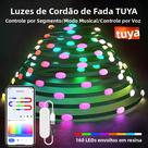 200 LEDs 20M Luzes De Corda De Cobre TUYA Para Árvore De Natal, Festa E Decoração De Casa 200 LEDs 20M Luzes De Corda De Cobre TUYA Para Árvore De Natal, Festa E Decoração De Casa