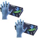 200 Luvas Nitrílica Descartável Danny Azul Tamanho G Azul M