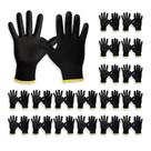 200 Pares Luvas de Segurança Multitato PU Emborrachado Preto 200 Pares Luvas de Segurança Multitato PU Emborrachado Preto
