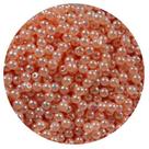 200 pçs pérola bola lisa 4mm salmão p/ bijuterias, colares, pulseiras e artesanatos em geral