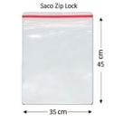 200 Sacos Saquinho Zip Lock Hermético 35x45cm Ziplock