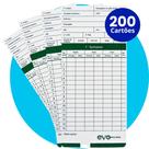 200 unidades Cartão para relógio ponto cartográfico 200 unidades Cartão para relógio ponto cartográfico