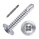 (200 unidades) Parafusos autorroscantes Wensilon 10 2,54 cm 410 Stainless