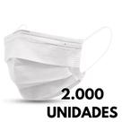 2000 Mascara Descartavel Branca Tnt Tripla ARADESC
