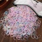 2000 Peças Liguinha De Cabelo Infantil Liga Xuxinha Feminino Cor:Colorido