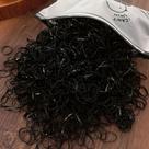 2000 Peças Liguinha De Cabelo Infantil Liga Xuxinha Feminino Cor:Preto