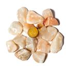 200g Quartzo Goiaba Rolado Pedra Natural M Classe B