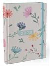 2023 AGENDA FLORAL ANA LUIZA FLORES SALPICADAS TECA DIÁRIA P - 11,50 x 15,50