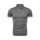 2023 novo topo masculino para comércio exterior casual cor sólida manga curta sazonal polo masculino