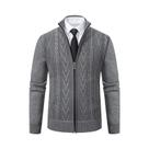 2023 outono e inverno novo cashmere acolchoado quente casual casaco de malha masculino