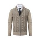 2023 outono e inverno novo cashmere acolchoado quente casual casaco de malha masculino