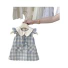 2024 novo bebê menina vestido xadrez verão estilo coreano algodão princesa roupa casual festa wear 2024 novo bebê menina vestido xadrez verão estilo coreano algodão princesa roupa casual festa wear