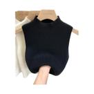 2026 Blusa de Tricô Feminina Sem Mangas, Curta, Lisa, para Primavera Verão e Outono, Estilo Pulôver