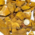 20kg de Cascalho de Jaspe Amarelo Bruto Natural para Orgonite e Decoração