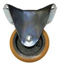 (20pçs) Rodizio Alumínio C/ Pu 3pol. Base Fixo 150kg Roda