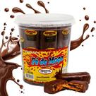 20UN Pé de Moça Manamel Cobertura de Chocolate Pote de 1,06KG