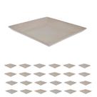 20un Petisqueira prato quadrado 24x24cm fundo cinza 20un Petisqueira prato quadrado 24x24cm fundo cinza