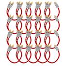 20x Cabo Y Prime Metal 5mm 2 Machos 1 Femea Vermelho RCA 20x Cabo Y Prime Metal 5mm 2 Machos 1 Femea Vermelho RCA