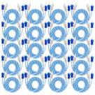20x Cabos RCA 1 Metro Dupla Blindagem Injetado Azul 4mm Blindado Tech One 20x Cabos RCA 1 Metro Dupla Blindagem Injetado Azul 4mm Blindado Tech One