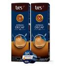 20x Cápsulas de Café Espresso Descafeinado 3 Três Corações DECAF intensidade 4