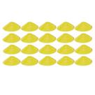 20x Chapéu Chines Cone 19cm Mini Treino Esporte Funcional AMARELO