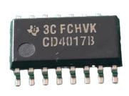 20x Circuito Integrado Cd4017b Cd4017 Smd Texas