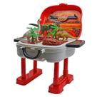 21 peças de brinquedos de dinossauro, mala de dinossauro Toy