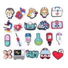 21 peças de decoração fofa da série médica Cartoon para sand