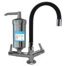 2141 C80 Torneira Gourmet Bica Móvel de Bancada Mesa Pia Cozinha Com Filtro Pró Saúde e Tubo Flexível Preto