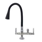 2142 C80 Torneira Gourmet Bica Móvel Bancada Pia Mesa Cozinha Tubo Cone Preto Flexível Saída Filtro 1/4 ou Purificadores 1/2