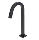 216106 91074 Torneira Rainha Preto Fosco 24cm Quadrada Volta