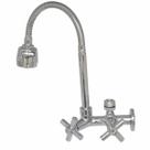 2162 Torneira Gourmet Bica Móvel Alta Vazão Parede Cozinha Tubo Flexível Cromado Chuveirinho Saída Filtro 1/4 ou Purificadores 1/2