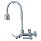 2163 C80 Torneira Gourmet Bica Móvel Parede Cozinha Tubo Flexível Cromado Chuveirinho Saída Filtro 1/4 ou Lava Louças Roupas 3/4