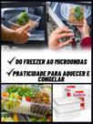 24/48 Potes Marmita Descartável 350ml Fitness Fit Freezer Microondas dieta PRAFESTA