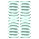 24 Bandejas Redondas Servir Doces Salgados 28cm Festas Bar Restaurante Verde Menta Bubble Crippa