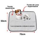 24 Caminhas para Cães e Gatos Dobrável 300 Lavagens 70x50 Patinha Rosa 3 Camadas Antipulgas Quality