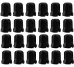 24 Capa De Porca Cromada Sextavada Preta Black 32/33mm