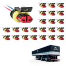 24 Conector Chicote Lanterna LED Lateral Librelato 2 vias