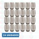 24 Copo de Vidro Cinza Redondo p/ Bebidas Drinks Eventos