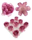 24 Forminhas P/ Doces Finos Beauty Rosa Petúnia Casamento