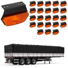 24 Lanterna Diamante Carreta LED Âmbar c/ Supt. - Fio