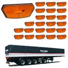 24 Lanterna Diamante Facchini LED Âmbar Saída Fios 24 Lanterna Diamante Facchini LED Âmbar Saída Fios