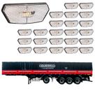 24 Lanterna Diamante Guerra LED Cristal Saída Fios