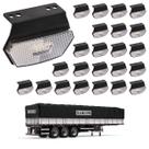 24 Lanterna Diamante Randon LED Cristal c/ Suporte - Fio