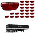 24 Lanterna Diamante Randon LED Rubi Saída Fios