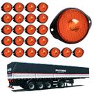 24 Lanterna Frontal Facchini LED Âmbar 65mm c/ Suporte - Fio