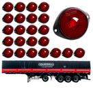 24 Lanterna Frontal Guerra LED Rubi 65mm c/ Suporte - Fio
