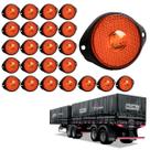 24 Lanterna Frontal Noma LED Âmbar 65mm c/ Suporte - Fio