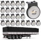 24 Lanterna Lateral Carreta LED Cristal 65mm C/ Sup e Conec. 24 Lanterna Lateral Carreta LED Cristal 65mm C/ Sup e Conec.
